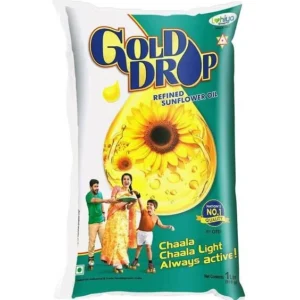 Gold Drop Refined Sunflower Oil Pouch 1L